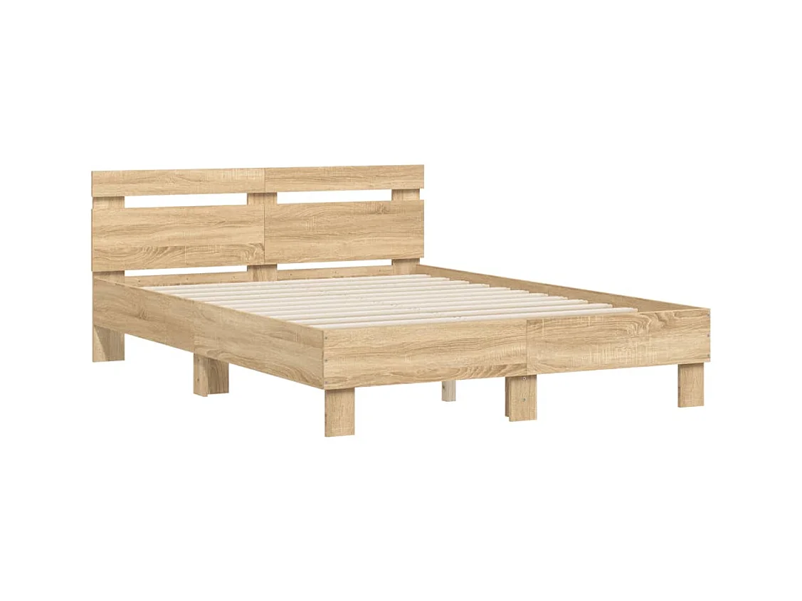 Lit simple | Lit adulte, enfant | Cadre de lit chêne sonoma 120x190 cm
