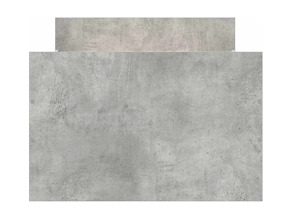 Lit simple | Lit adulte, enfant | Cadre de lit gris béton 90x190 cm