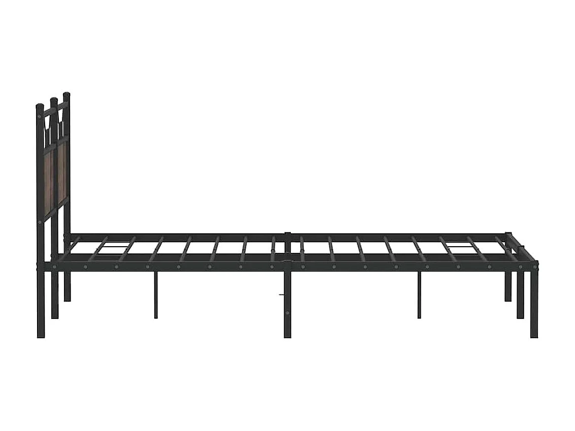 Lit double | Lit adulte | Cadre de lit chêne marron 140x190 cm