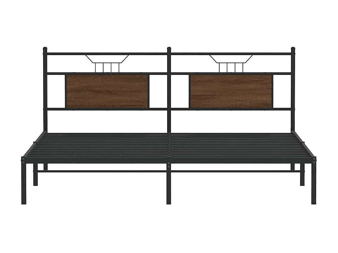 Lit double | Lit adulte | Cadre de lit chêne marron 183x213 cm