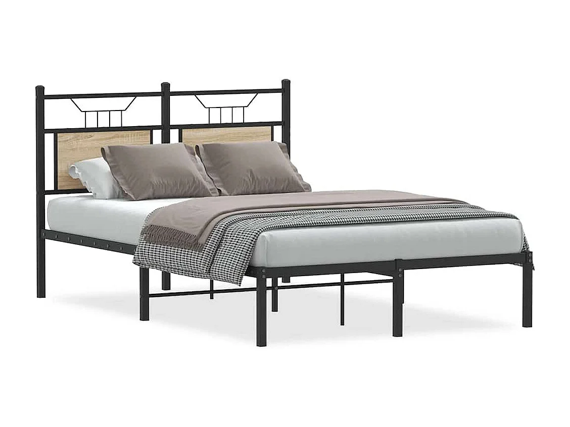 Lit simple | Lit adulte, enfant | Cadre de lit chêne sonoma 120x200 cm