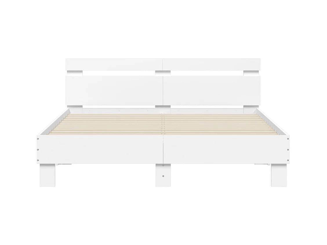 Lit double | Lit adulte | Cadre de lit blanc 140x200 cm