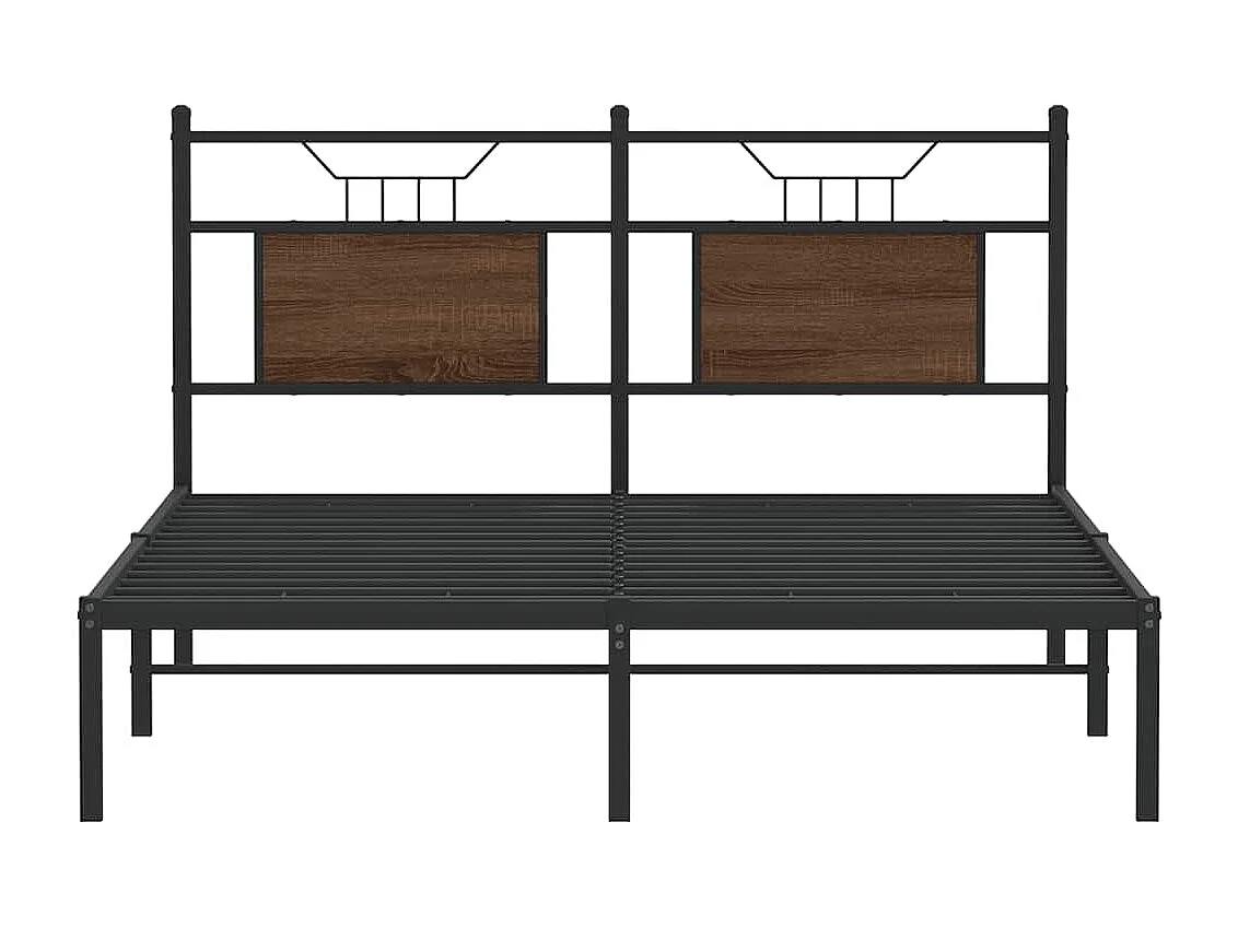 Lit double | Lit adulte | Cadre de lit chêne marron 137x190 cm