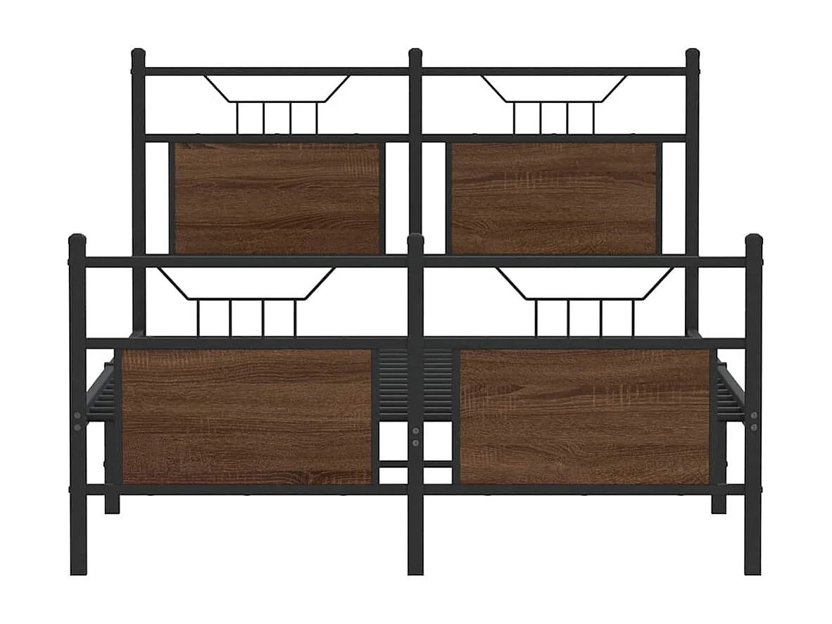 Lit simple | Lit adulte, enfant | Cadre de lit chêne marron 120x200 cm