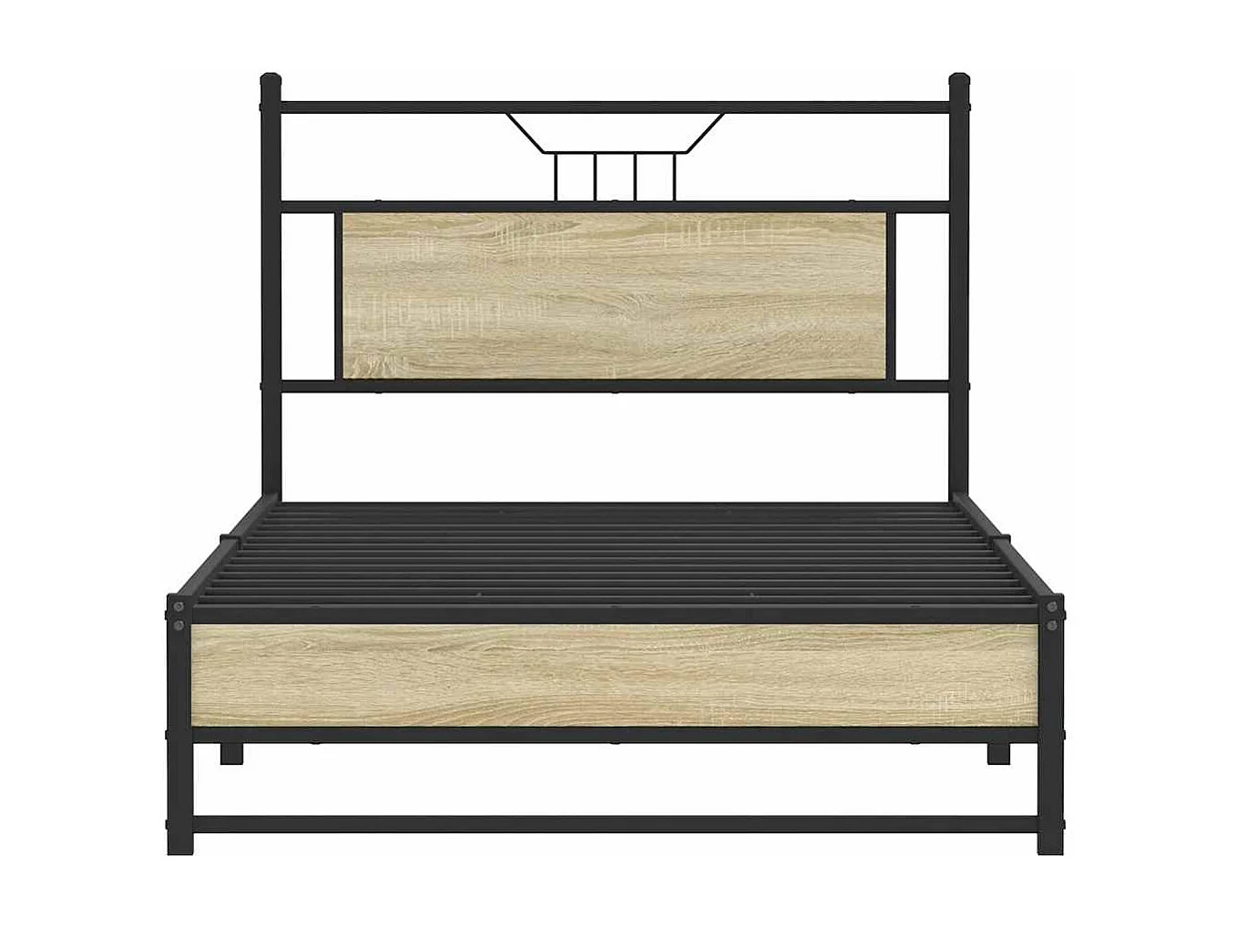 Lit simple | Lit adulte, enfant | Cadre de lit chêne sonoma 100x190 cm