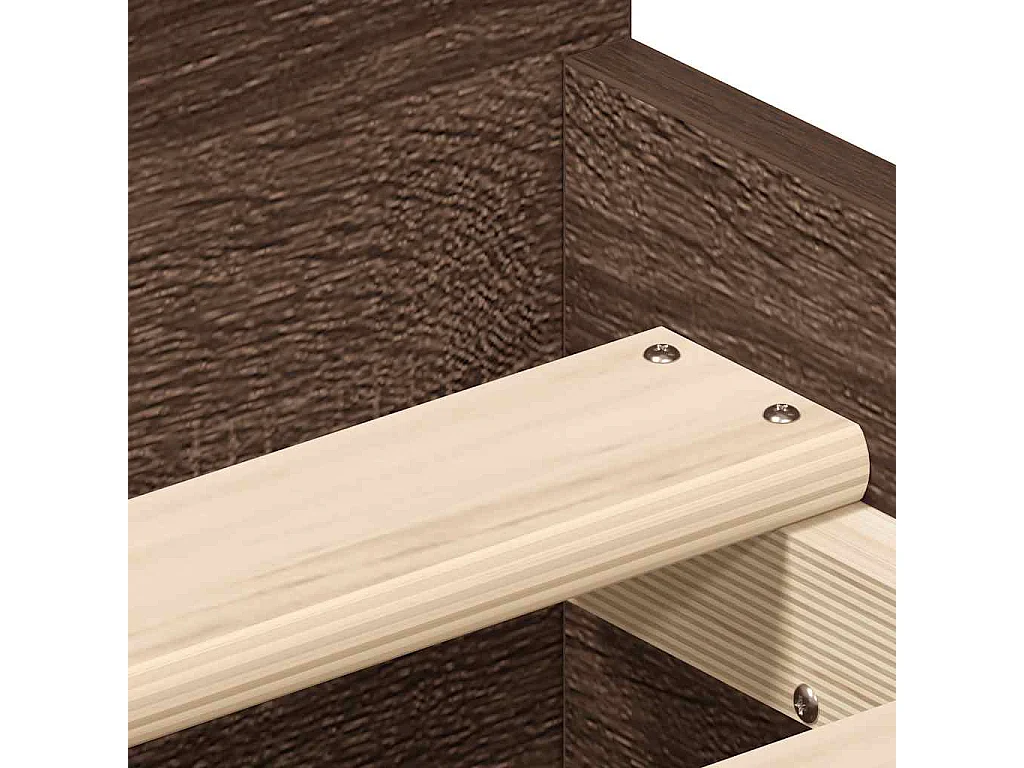 Lit simple | Lit adulte, enfant | Cadre de lit chêne marron 75x190 cm