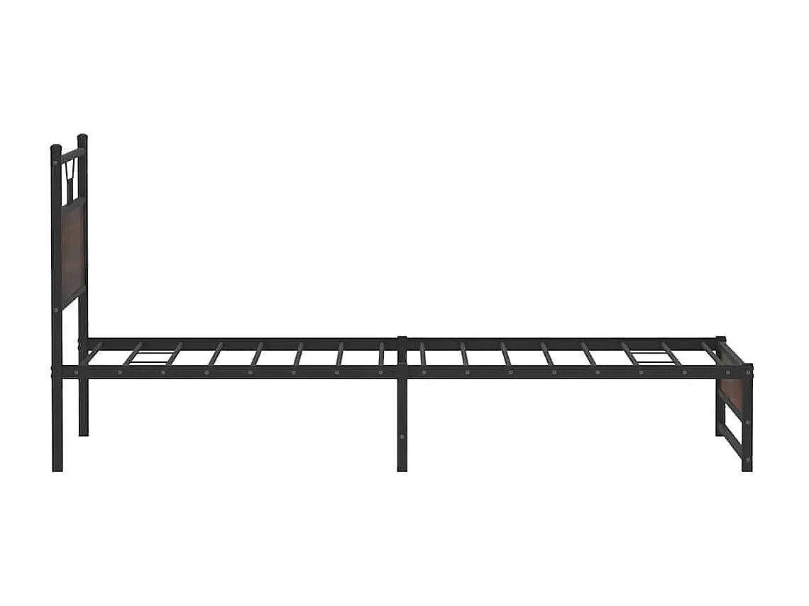 Lit simple | Lit adulte, enfant | Cadre de lit chêne marron 100x190 cm