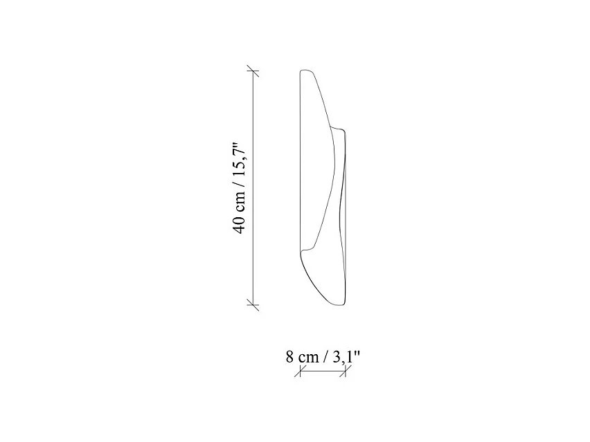 Lote de 2 apliques de pared de metal dorado - Alt. 40 x P 11 cm - Alt. 11 cm - LYNOR