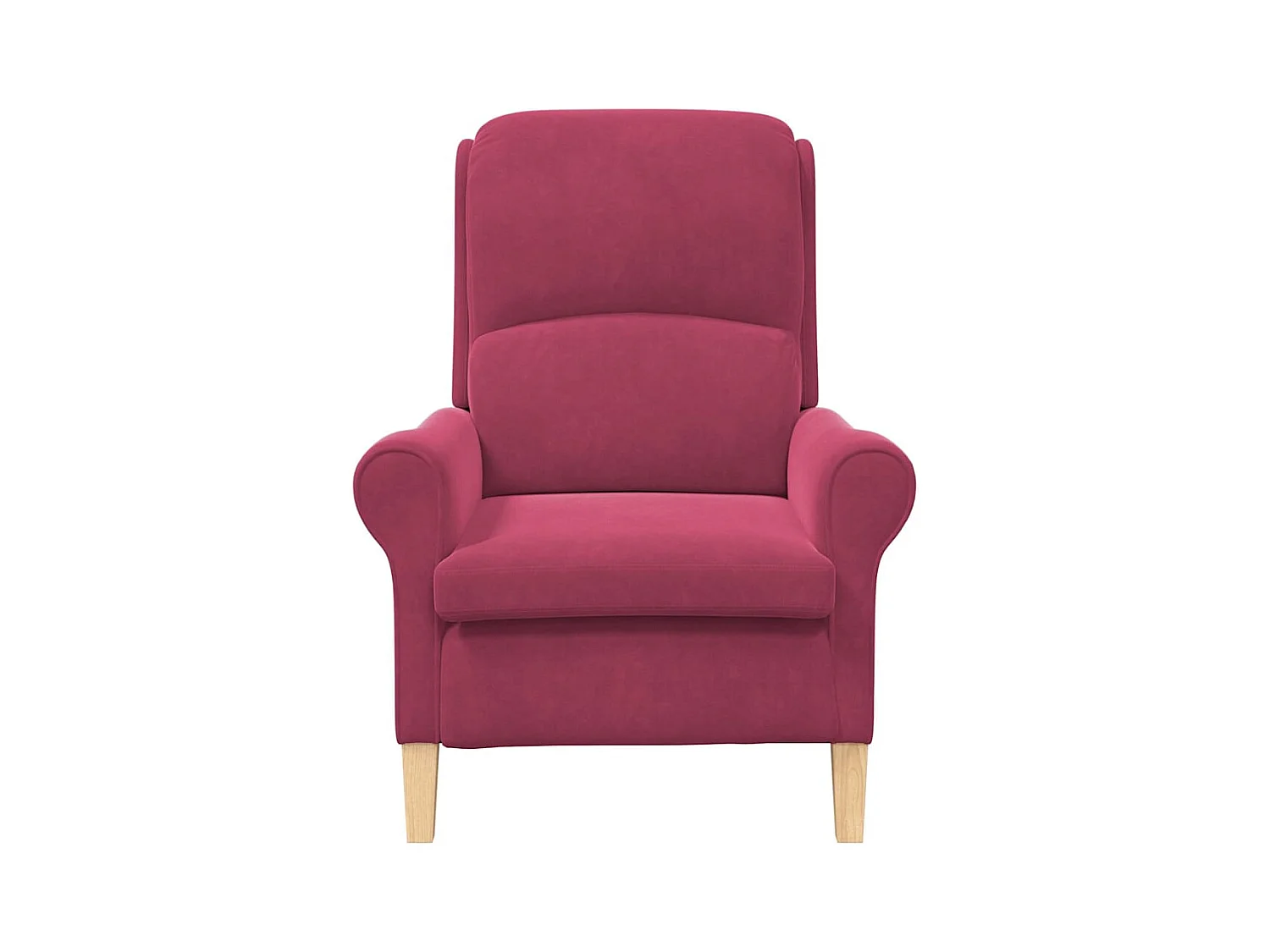 Sillón de relax | Sillón Rojo vino tinto 76x94x102 cm Terciopelo SHL7345