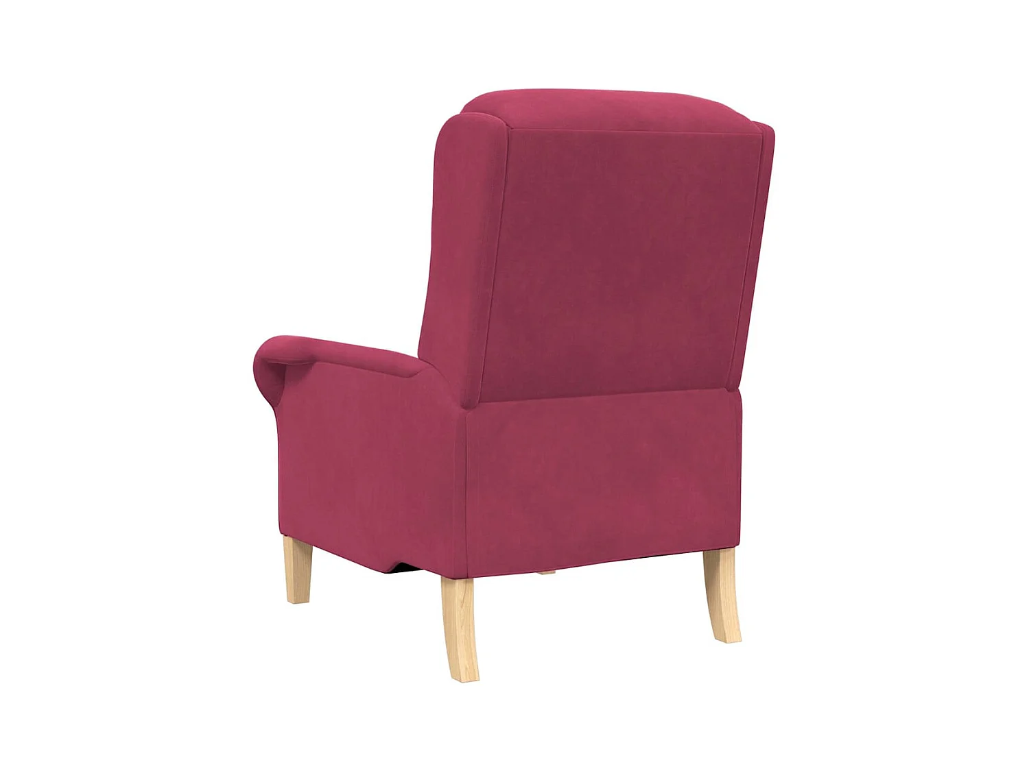 Sillón de relax | Sillón Rojo vino tinto 76x94x102 cm Terciopelo SHL7345
