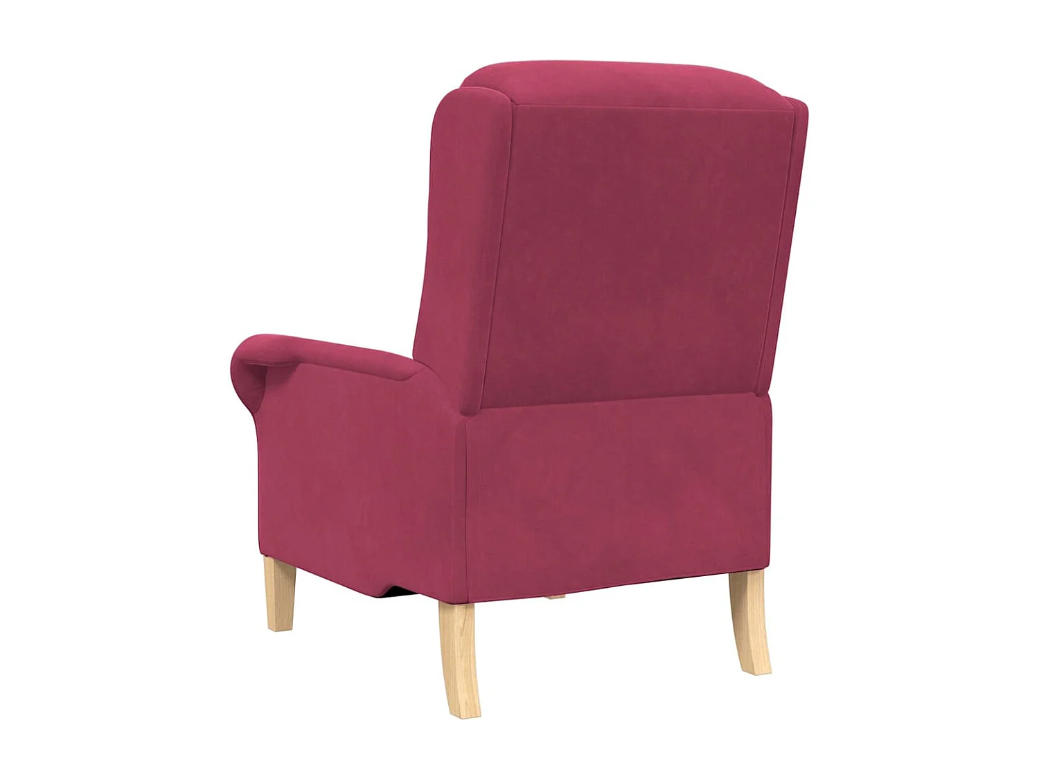 Fauteuil de Salon-Chaise de relax Rouge bordeaux 76x94x102 cm Velours SHL1232