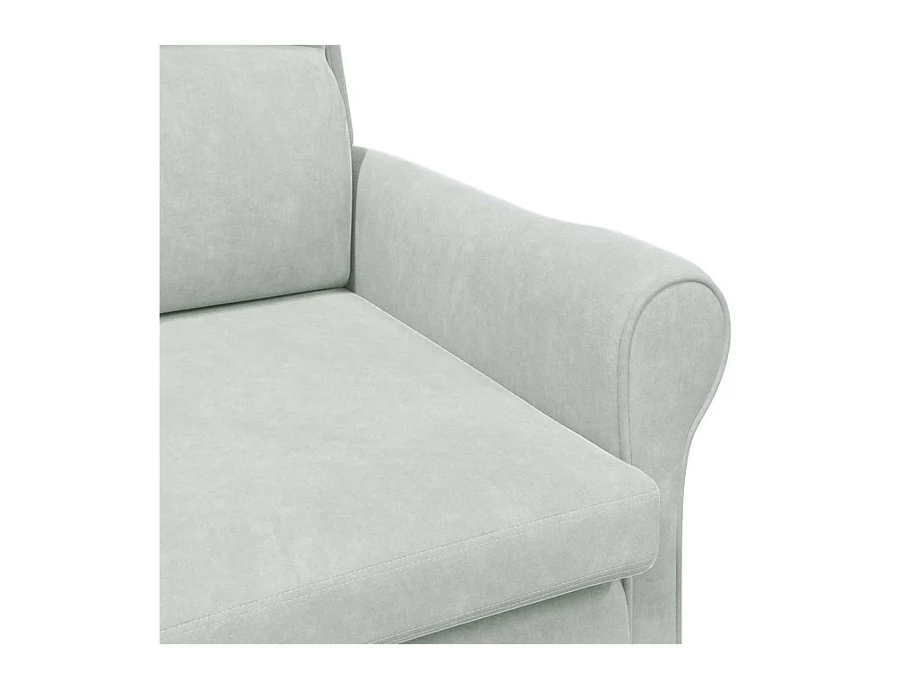 Sillón de salón | Silla de relax | Sillón Gris claro 76x94x102 cm Terciopelo SHL5624