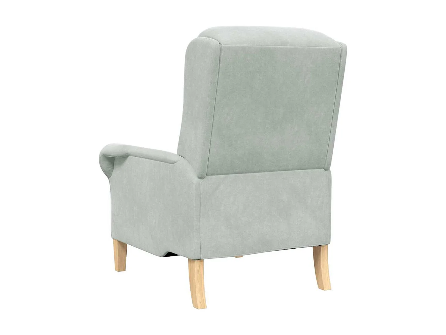 Fauteuil de Salon-Chaise de relax Gris clair 76x94x102 cm Velours SHL1801