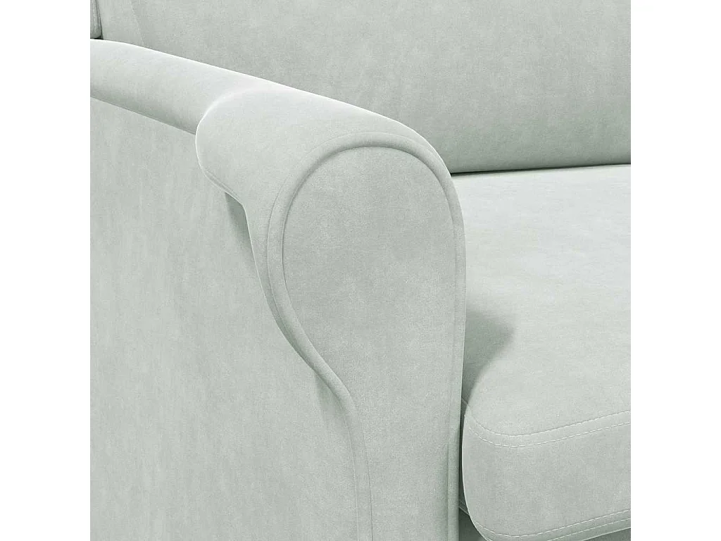 Fauteuil de Salon-Chaise de relax Gris clair 76x94x102 cm Velours SHL1801