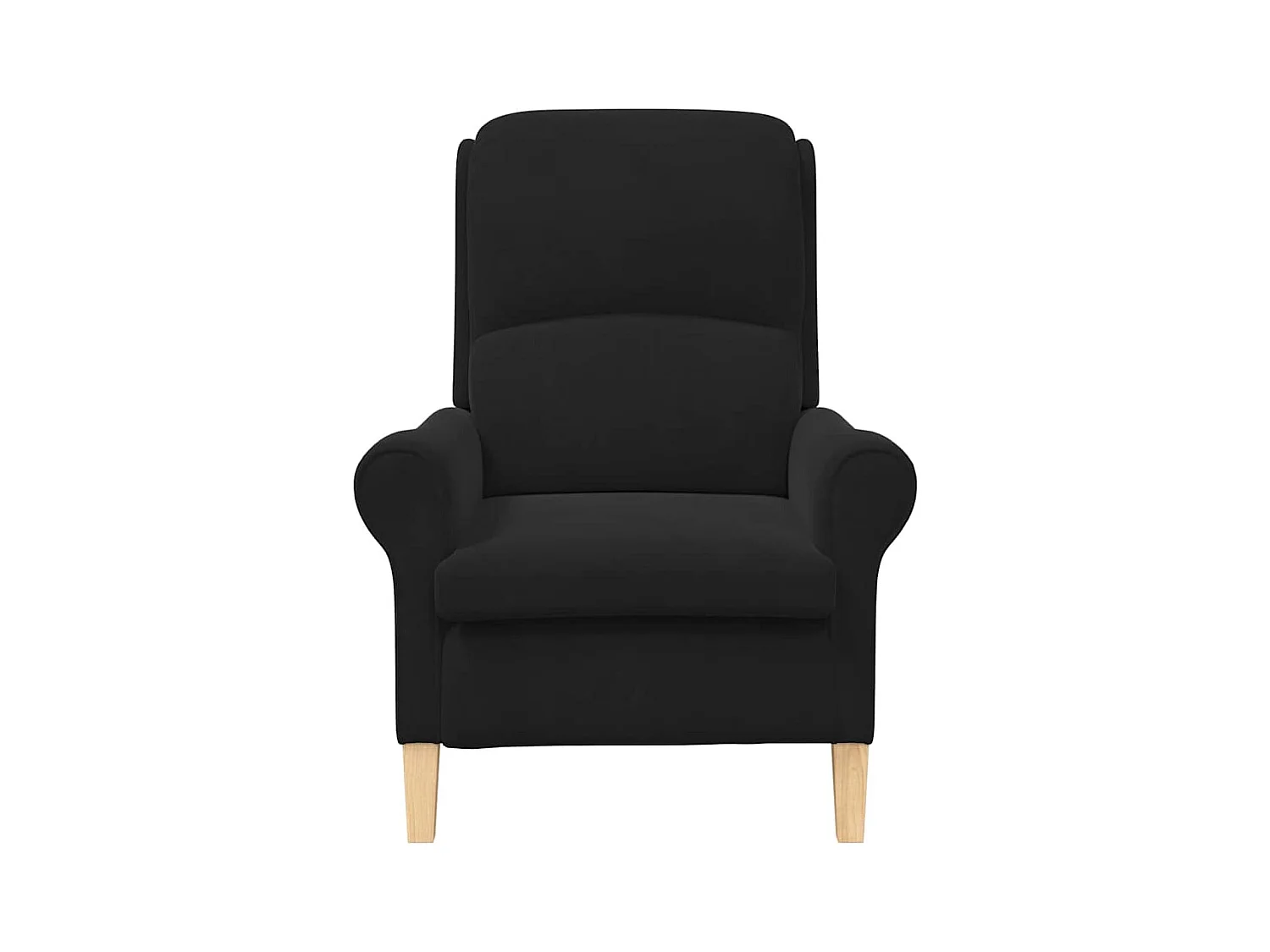 Sillón de salón | Silla Negro 76x94x102 cm Terciopelo SHL5473