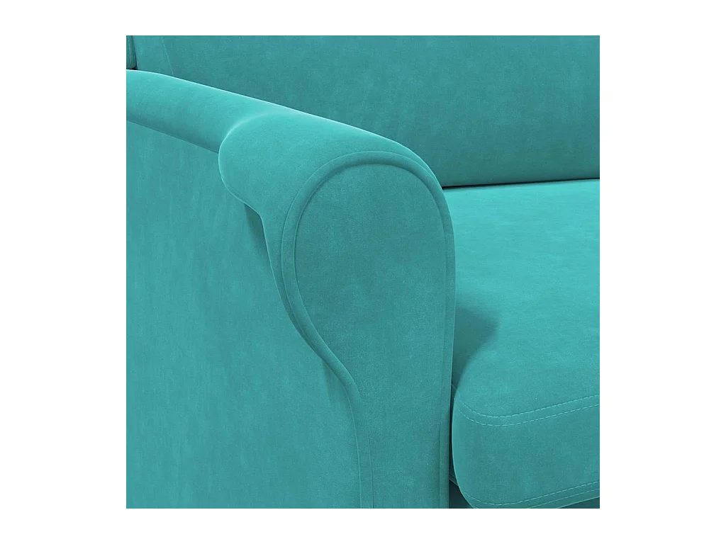 Poltrona | Cadeira Relax | Poltrona Confortável para Sala Turquesa 76x94x102 cm Veludo SHL134762