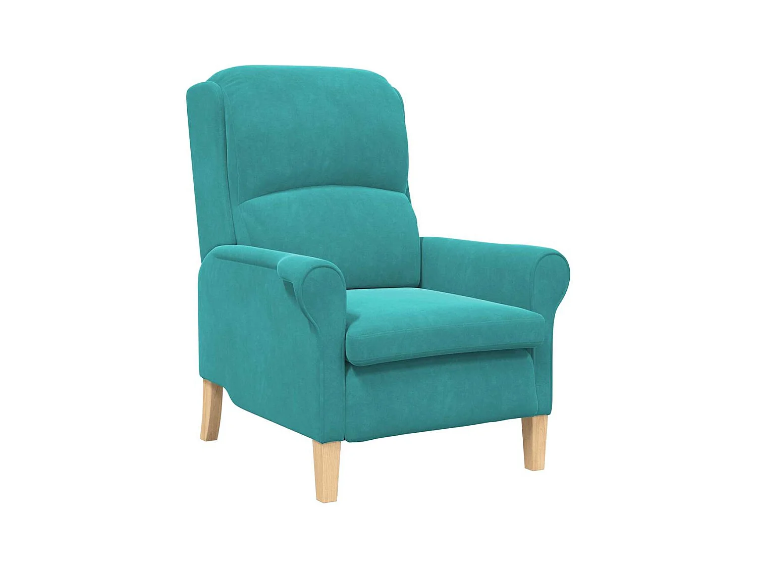Fauteuil de Salon-Chaise de relax Turquoise 76x94x102 cm Velours SHL5323