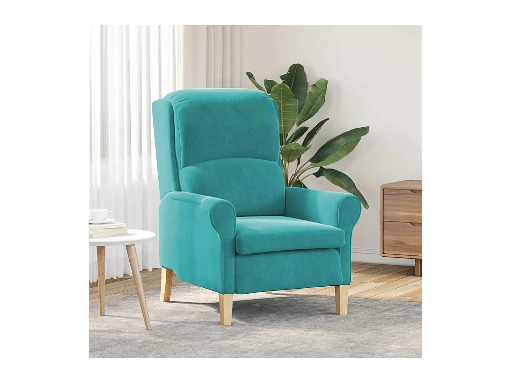 Sillón de relax | Sillón Tuquesa 76x94x102 cm Terciopelo SHL8770