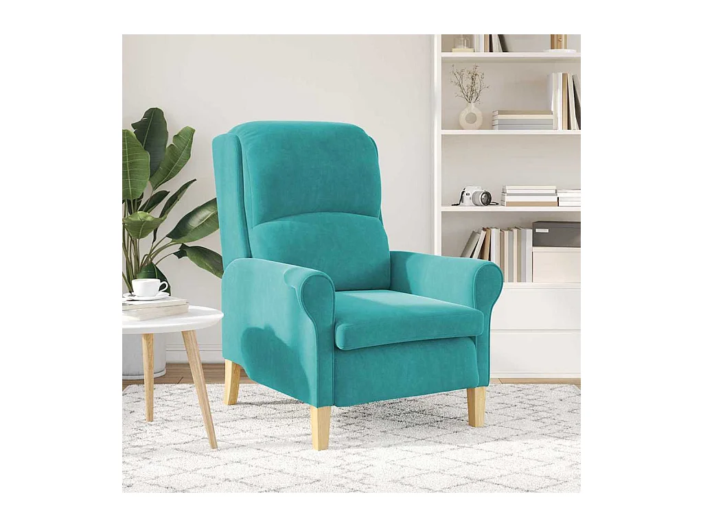 Sillón de relax | Sillón Tuquesa 76x94x102 cm Terciopelo SHL8770