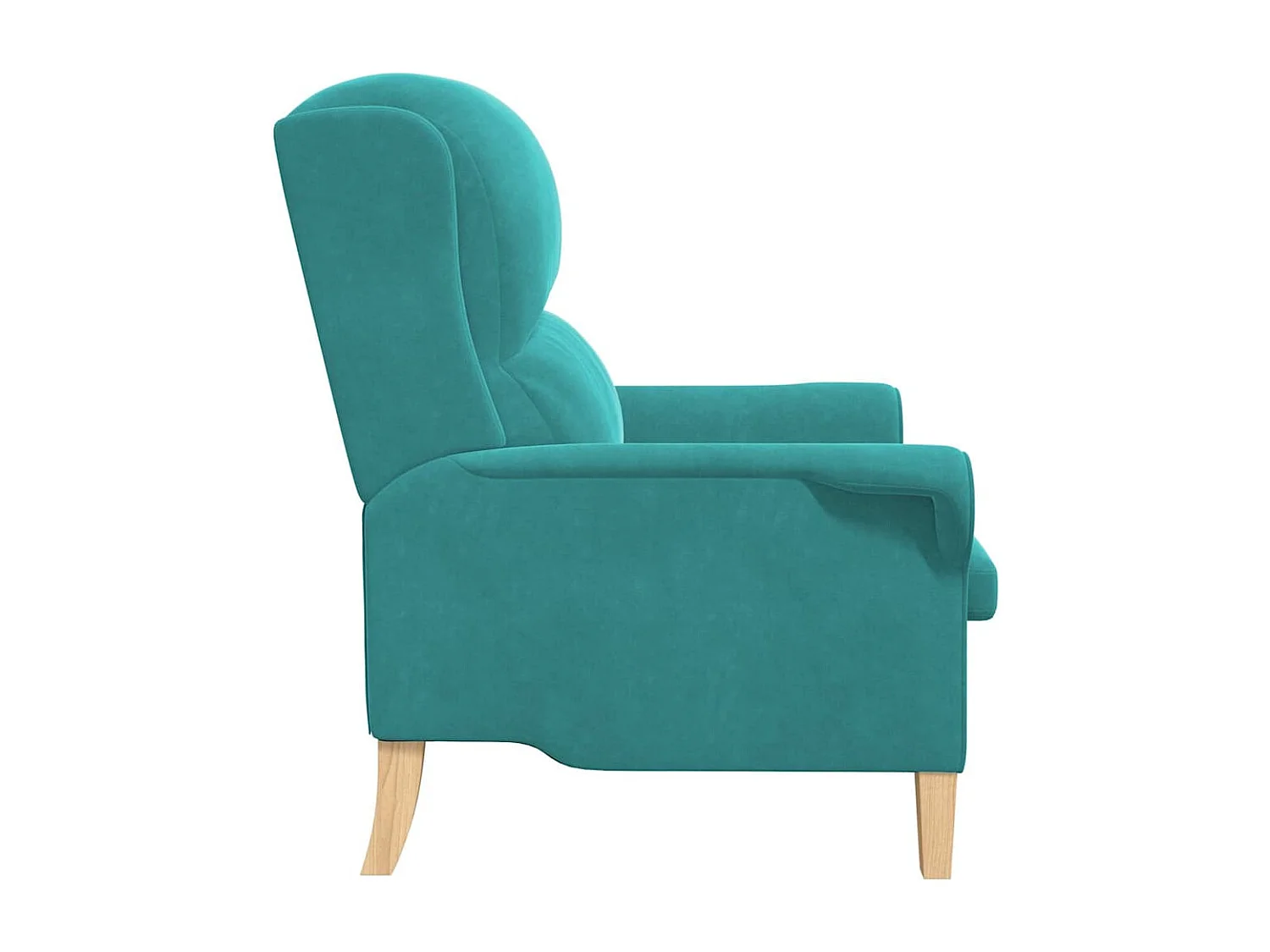 Fauteuil de Salon-Chaise de relax Turquoise 76x94x102 cm Velours SHL5323