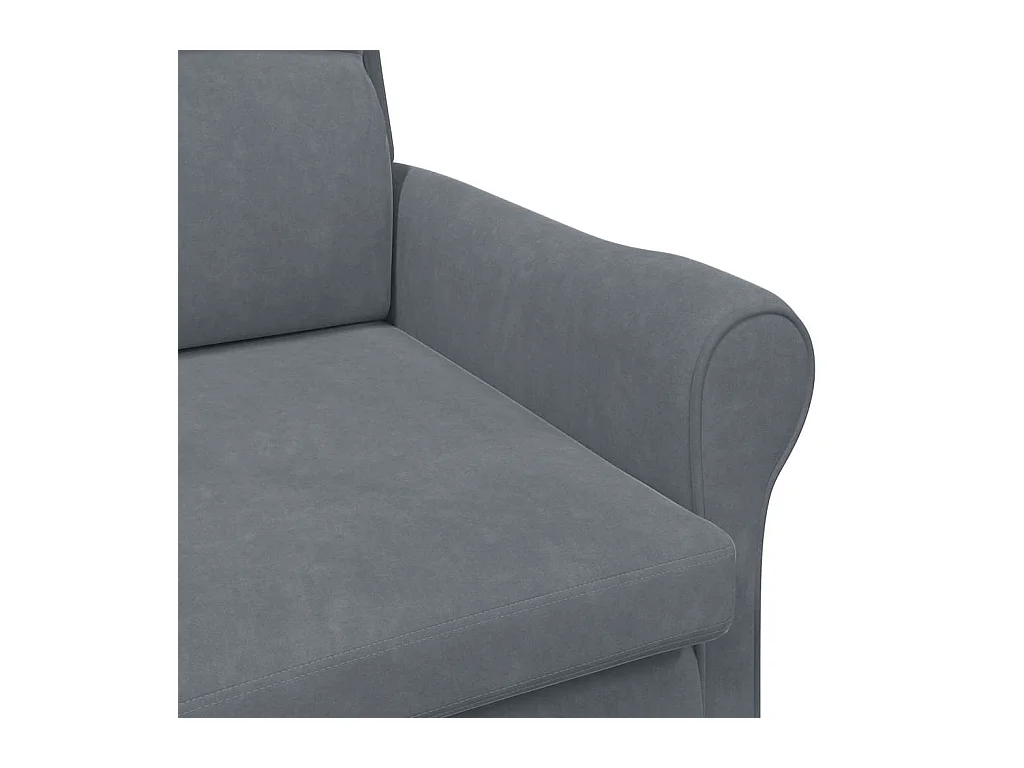 Sillón de salón | Silla de relax | Sillón Gris oscuro 76x94x102 cm Terciopelo SHL3774