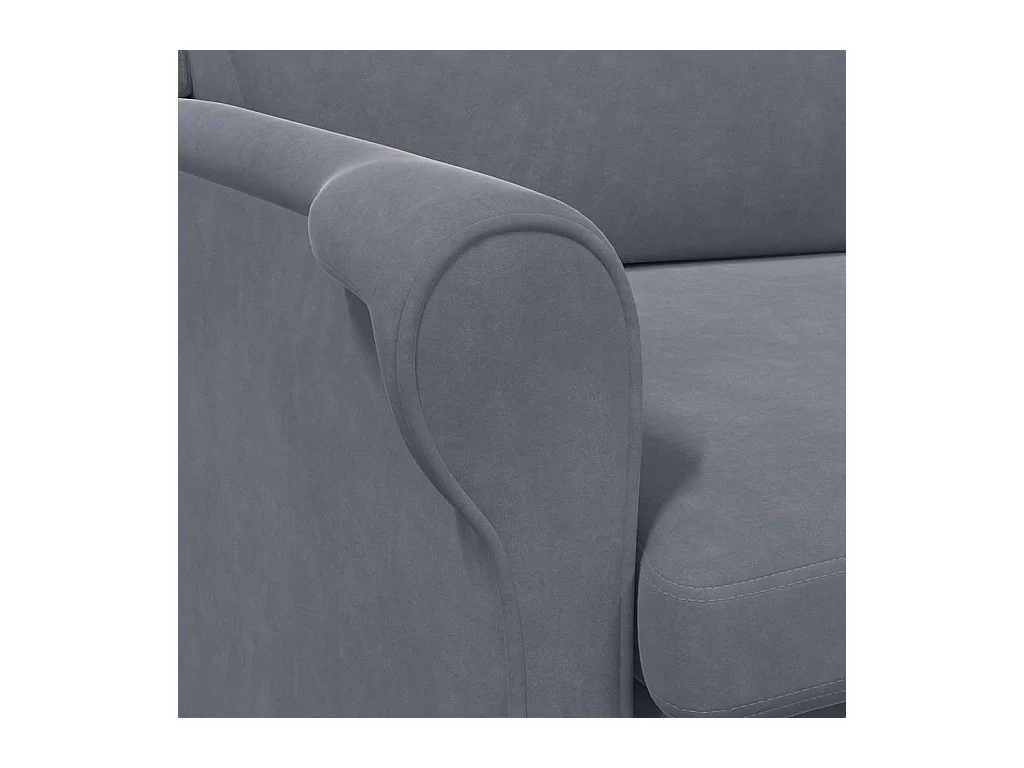 Sillón de salón | Silla de relax | Sillón Gris oscuro 76x94x102 cm Terciopelo SHL3774