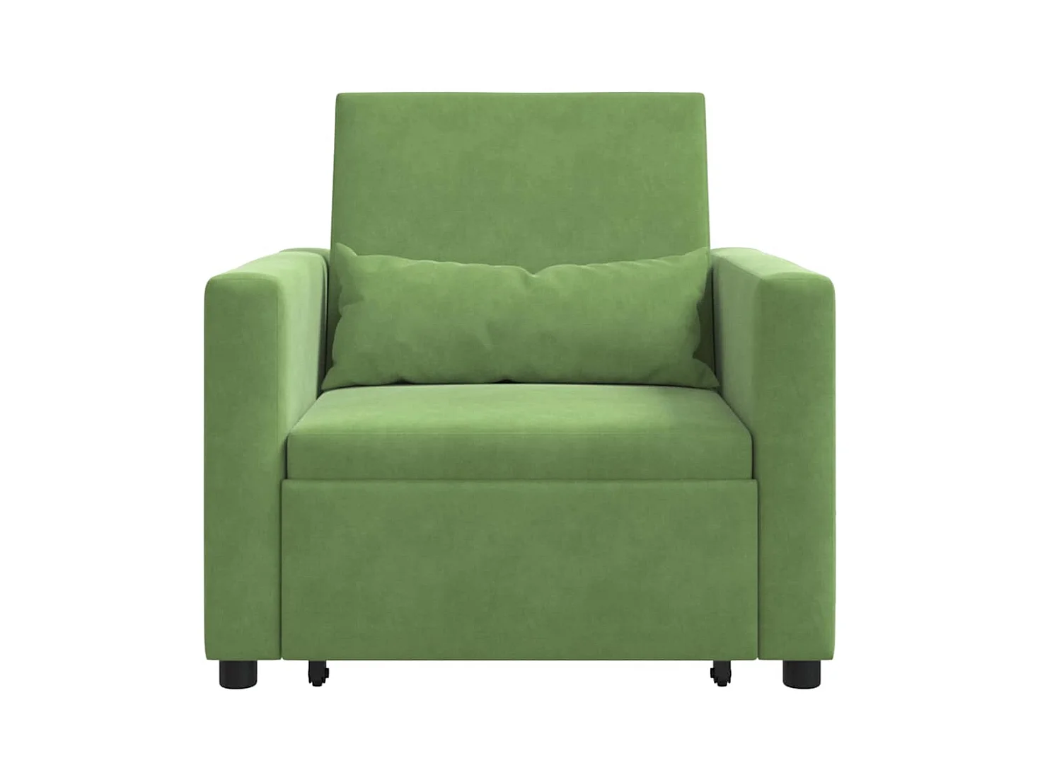 Sofá Cama Individual Verde claro 90x165x87 cm Terciopelo SHL3183