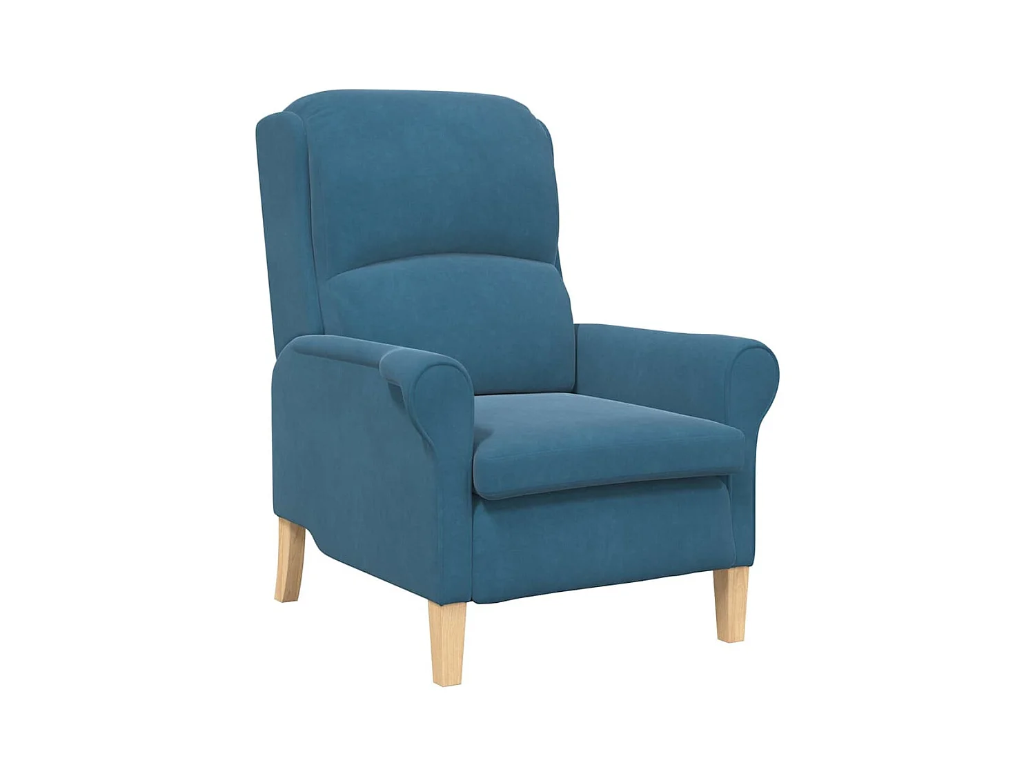 Fauteuil de Salon-Chaise de relax Bleu 76x94x102 cm Velours SHL2257