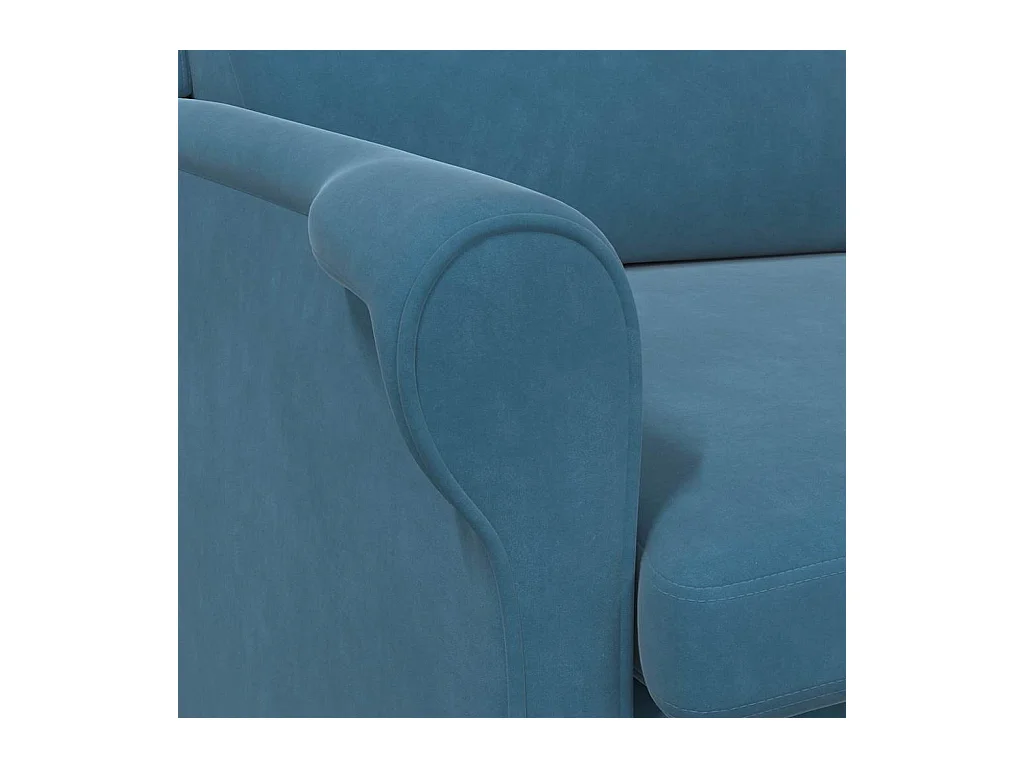 Sillón de salón | Silla Relax Azul 76x94x102 cm Terciopelo SHL5626