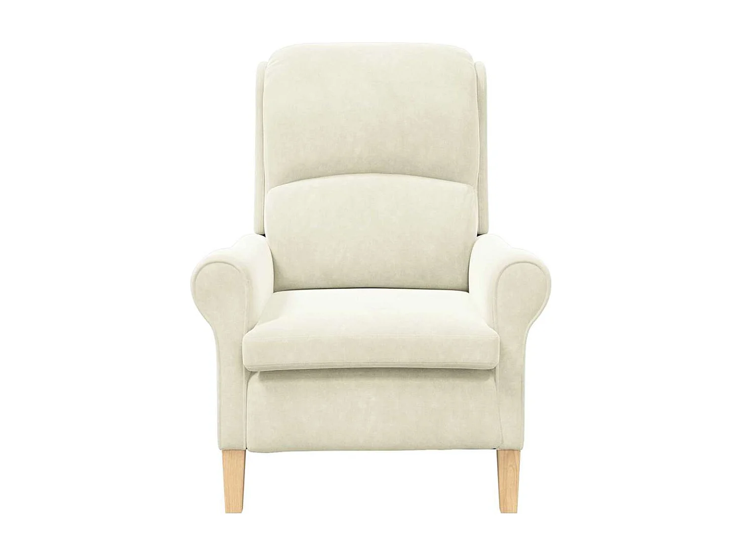 Fauteuil de Salon-Chaise de relax Crème 76x94x102 cm Velours SHL4288