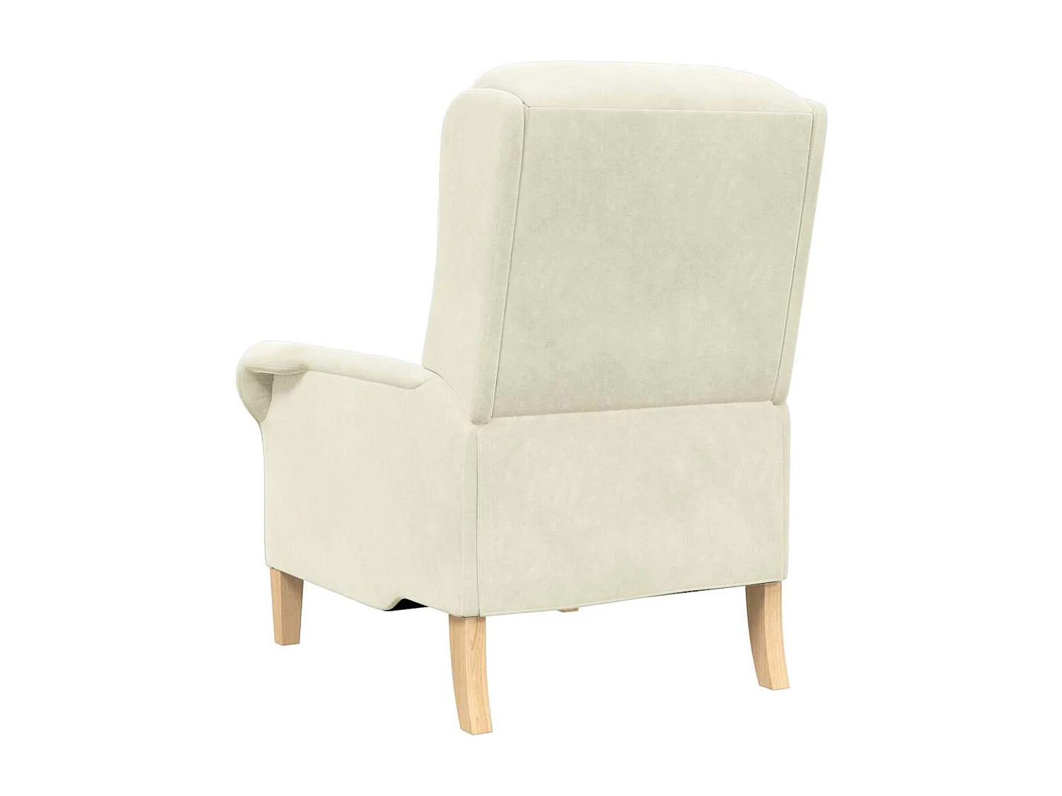 Fauteuil de Salon-Chaise de relax Crème 76x94x102 cm Velours SHL4288