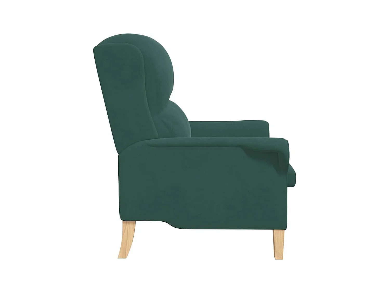 Sillón de relax | Sillón Verde oscuro 76x94x102 cm Terciopelo SHL8422