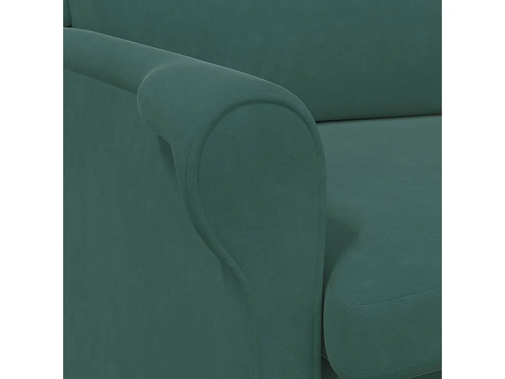 Sillón de relax | Sillón Verde oscuro 76x94x102 cm Terciopelo SHL8422