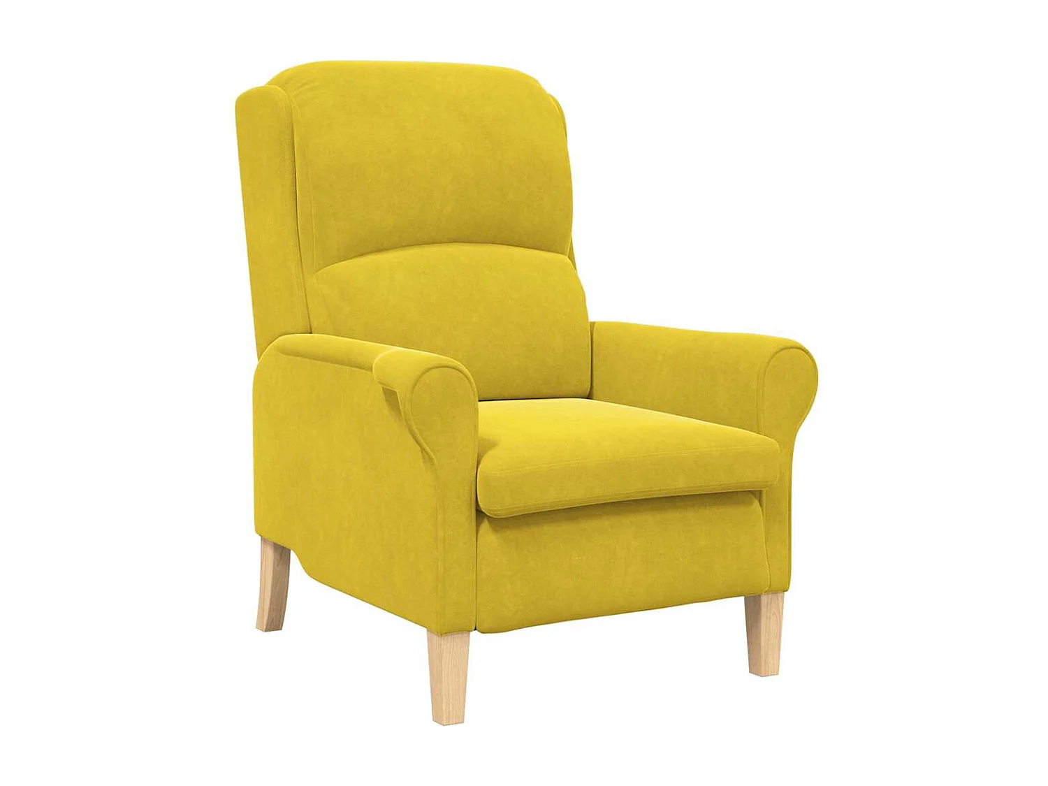 Sillón de salón | Silla Relax Amarillo 76x94x102 cm Terciopelo SHL9360