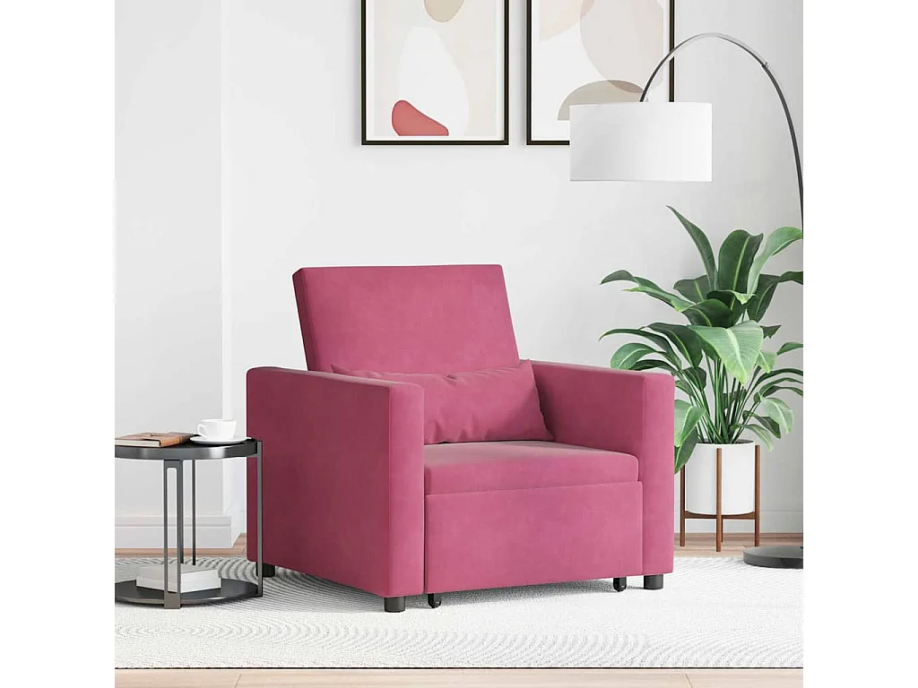 Einzel-Schlafsofa mit Rädern Weinrot 90x165x87 cm Samt SHL50776