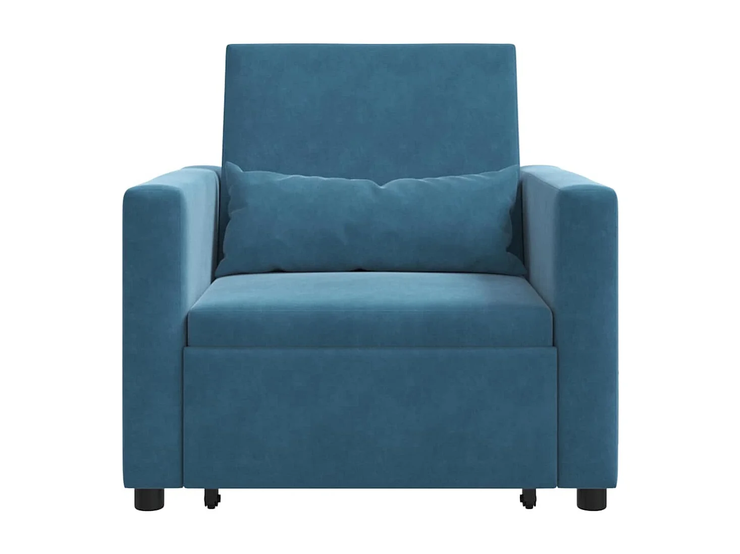 Fauteuil Salon-Chaise de relax-Chaise de Canapé Bleu 90x165x87 cm Velours SHL2776