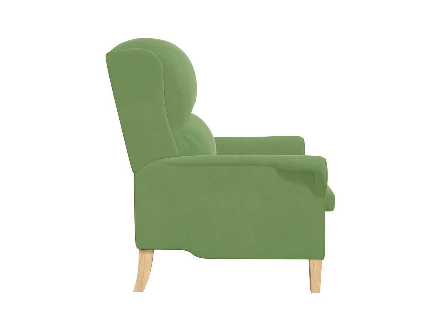 Sillón de relax | Sillón Verde claro 76x94x102 cm Terciopelo SHL7587