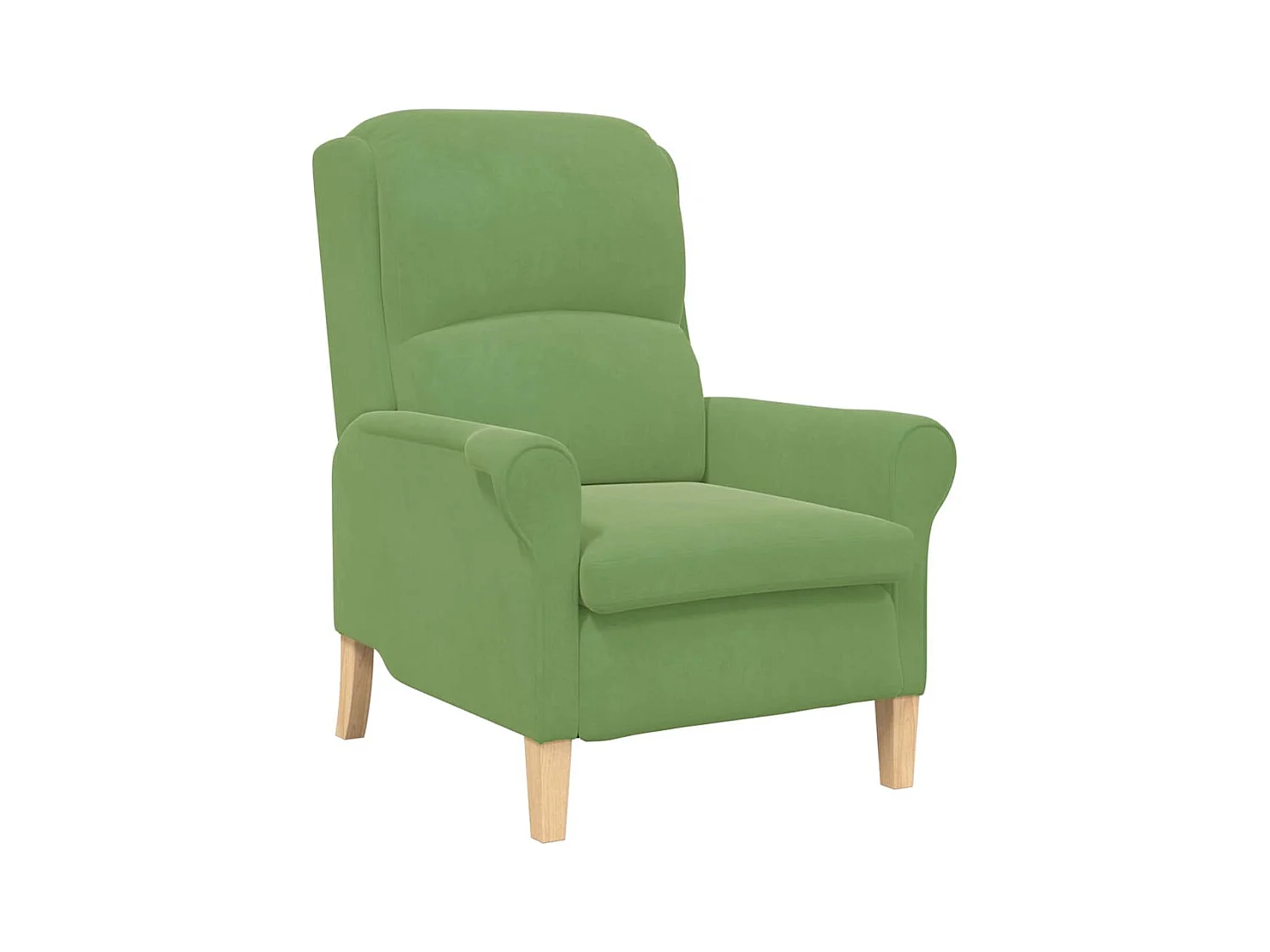 Fauteuil de Salon-Chaise de relax Vert clair 76x94x102 cm Velours SHL5216