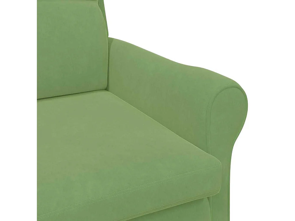 Relaxsessel-Lounge Sessel Hellgrün 76x94x102 cm Samt SHL6048