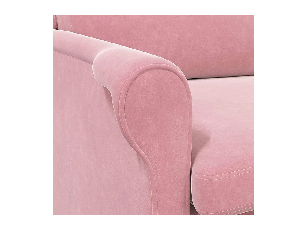 Sillón de relax | Sillón Rosa 76x94x102 cm Terciopelo SHL6155