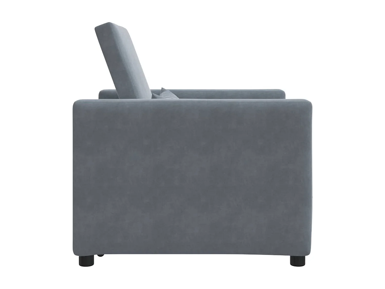 Sofá Cama Individual Gris oscuro 90x165x87 cm Terciopelo SHL2611