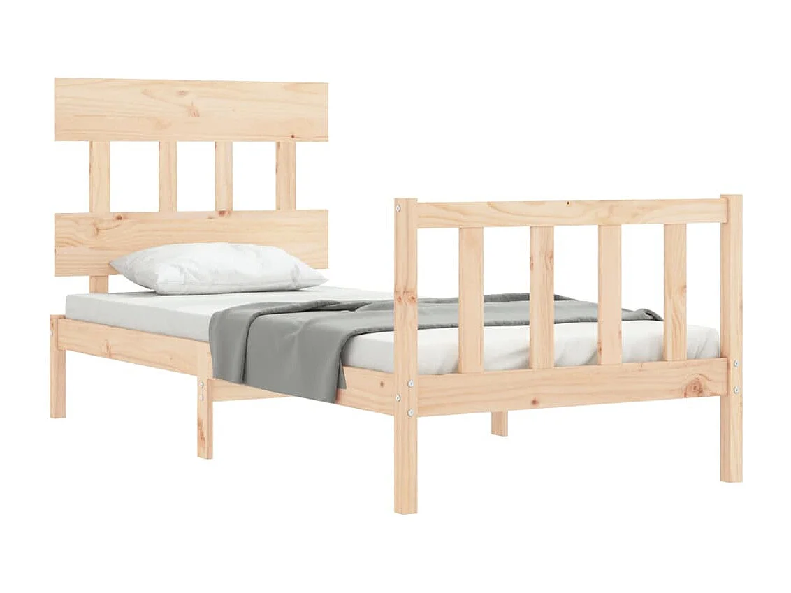 Lit simple | Lit adulte, enfant | Cadre de lit 90x200 cm bois de pin massif