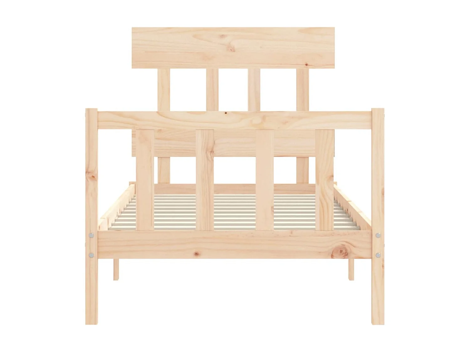 Lit simple | Lit adulte, enfant | Cadre de lit 90x200 cm bois de pin massif