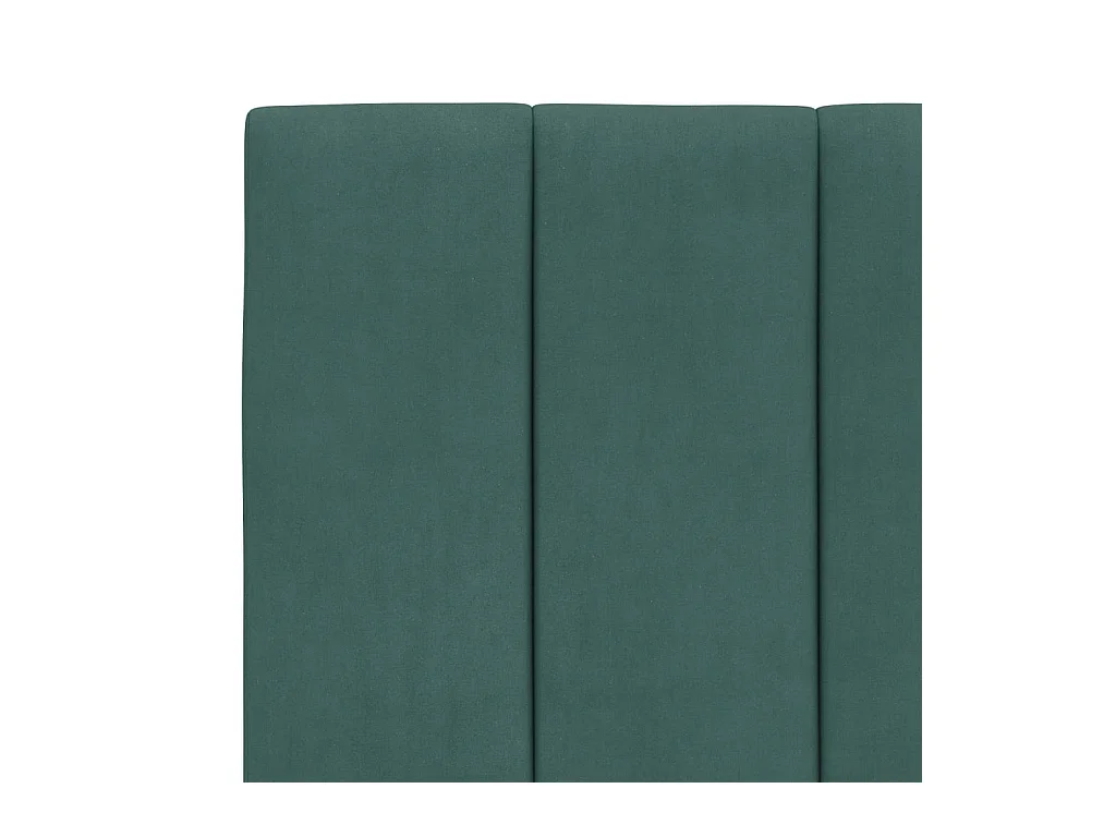 Lit simple | Lit adulte, enfant | Cadre de lit avec LED vert foncé 90x200 cm velours