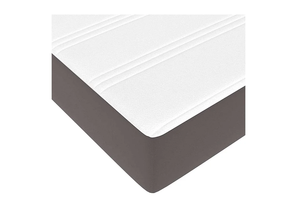 Lit simple | Lit adulte, enfant | Cadre de lit Gris 80x200 cm Faux cuir