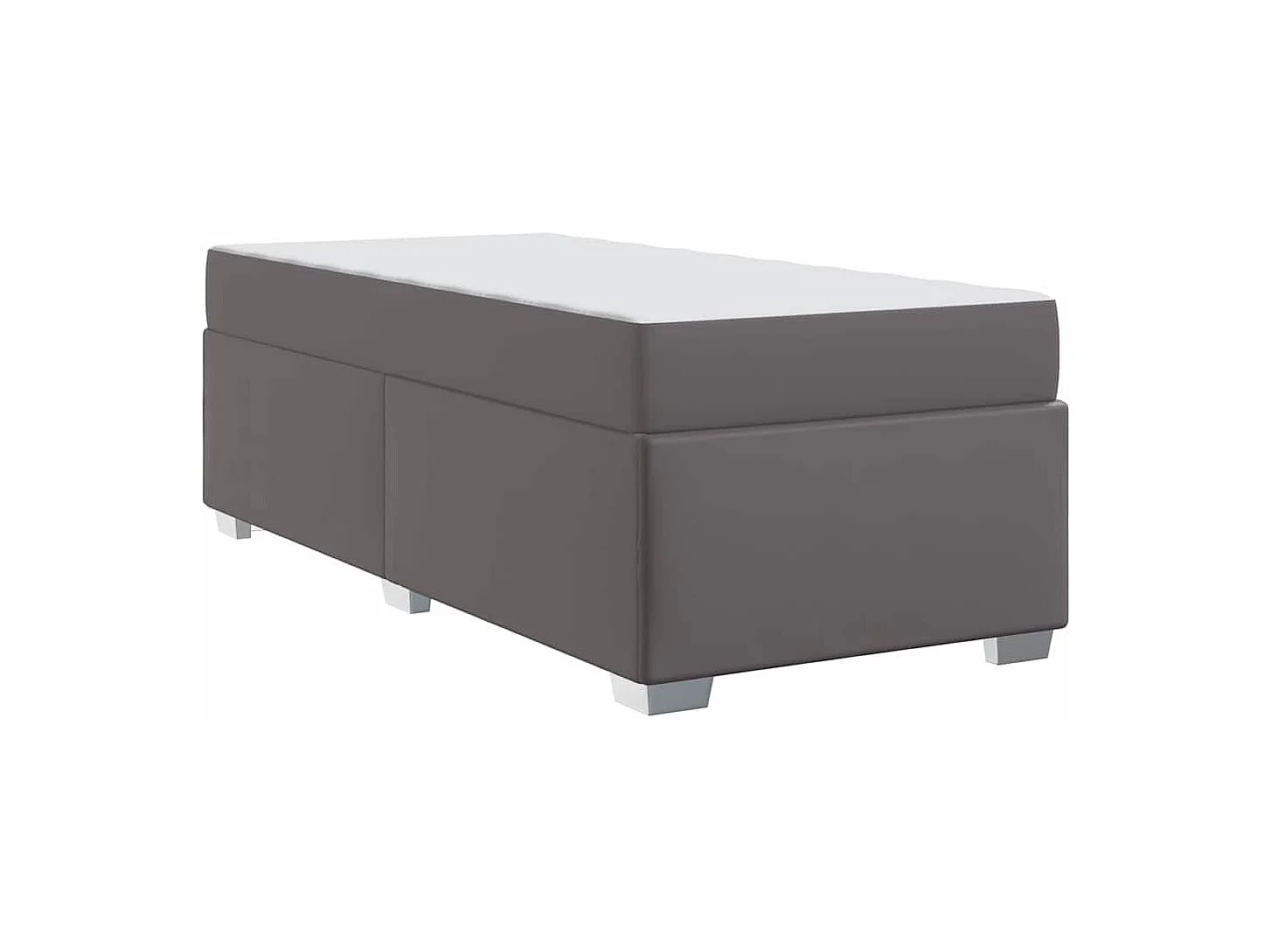 Lit simple | Lit adulte, enfant | Cadre de lit Gris 80x200 cm Faux cuir