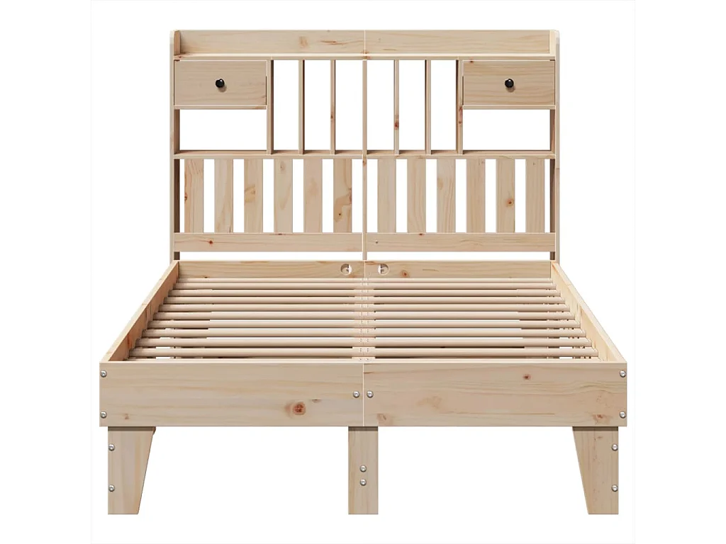 Lit double | Lit adulte | Cadre de lit 135x190 cm bois de pin massif