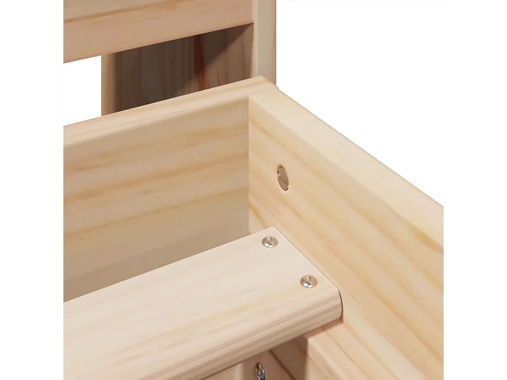 Lit double | Lit adulte | Cadre de lit 135x190 cm bois de pin massif