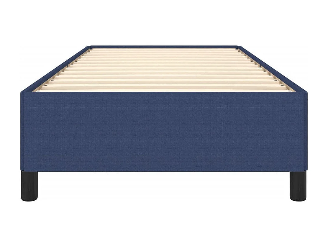Lit simple | Lit adulte, enfant | Cadre de lit bleu 90x200 cm tissu