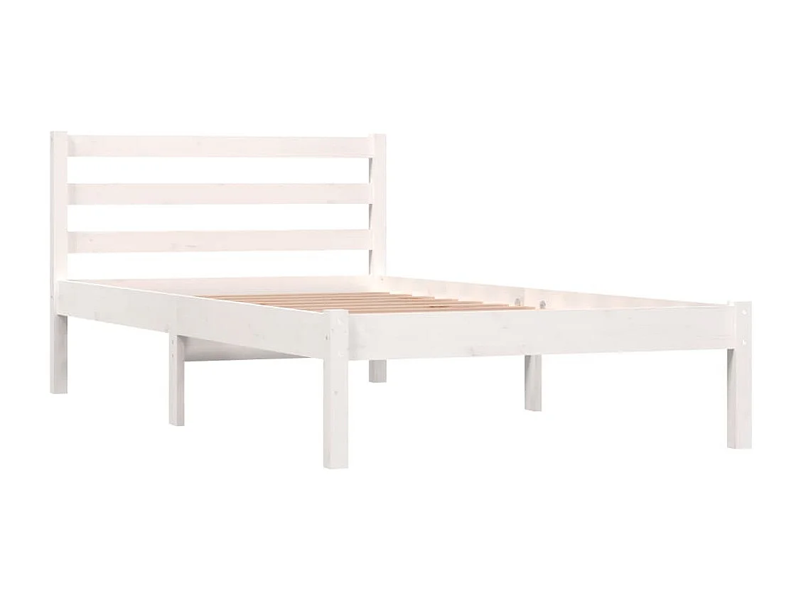 Lit simple | Lit adulte, enfant | Cadre de lit 90x190 cm blanc